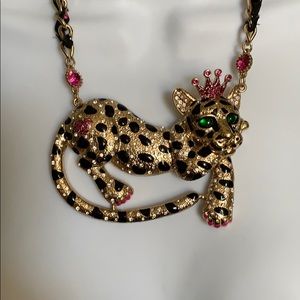 Betsy Johnson Day At The Zoo Jaguar Necklace